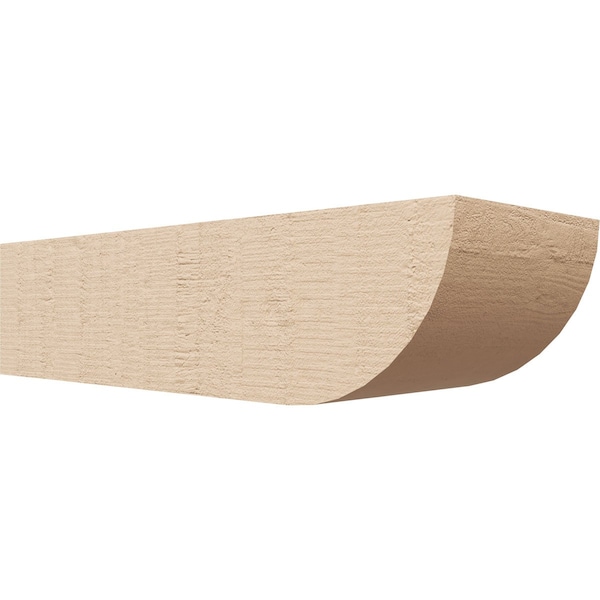 Ekena Millwork 6in. W x 4in. H x 16in. L Durham Woodgrain TimberThane Rafter Tail, Primed Tan RFTUR06X04X16DURRCPR - main